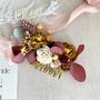 Autumnal Floral Bridal Hair Comb, thumbnail 5 of 10