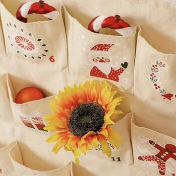 Personalised Fabric Fill Your Own Advent Calender, 5 of 6