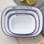 Personalised Enamel Pie Dish Gift Set For Her, thumbnail 1 of 4