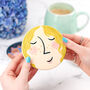 Personalised Couples Ceramic Face Coasters, thumbnail 2 of 6