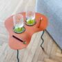 Peach Squiggle Side Table, thumbnail 1 of 3