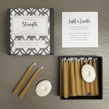 A Little Box Of Strength Mini Candle Gift Set, 3 of 7