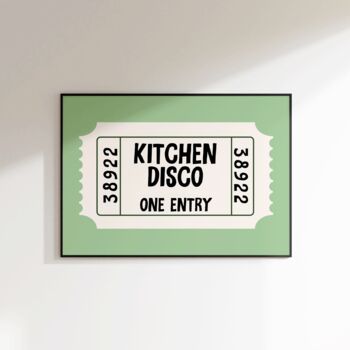 Kitchen Disco Print Kitchen Wall Art, 5 of 8