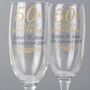Golden Anniversary Personalised Flute Set With Gift Box, thumbnail 2 of 3