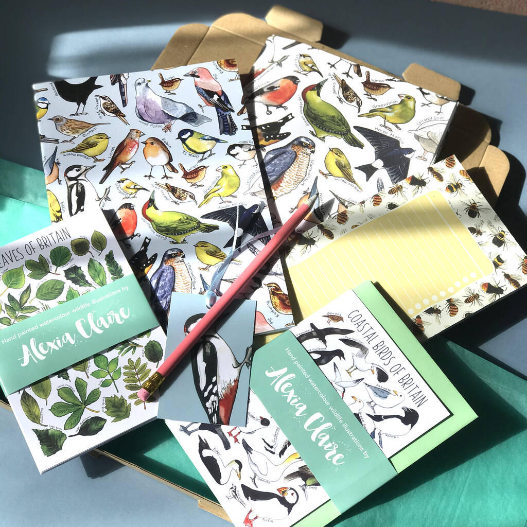 wildlife stationery letterbox gift set by alexia claire