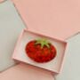 The 'Heirloom Harvest' Tomato Resin Brooch / Tomato Girl Aesthetic / Gift For Gardeners, thumbnail 3 of 6
