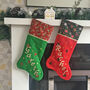 Personalised Fabric Christmas Stocking, thumbnail 1 of 11