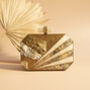 Sage Gold Mother Of Pearl Clutch, thumbnail 1 of 5