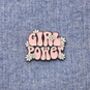 Girl Power Groovy Enamel Pin Badge, thumbnail 2 of 5