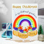 Personalised Rainbow Grandson Christmas Card, thumbnail 5 of 10