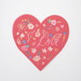 Valentine Heart Shape Napkins, thumbnail 1 of 4