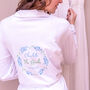 Personalised Forget Me Not Wedding Dressing Gown, thumbnail 1 of 6