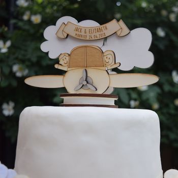 Personalised Plane Wedding Cake Topper, 2 of 8