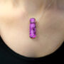 Purple Fused Glass Necklace And Earrings Jewellery Set, thumbnail 3 of 12