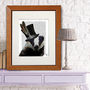 Badger In Top Hat, Book Print, Framed Or Unframed, thumbnail 1 of 6