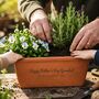 Personalised Father's Day Terracotta Plant Trough / Window Box, thumbnail 3 of 4