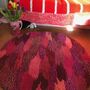 Handmade Tufted Pink, Purple, Peach Red Rug, thumbnail 7 of 12
