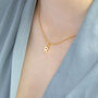 Dainty Gold Plated Initial Necklace, thumbnail 6 of 11