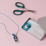 Blue Statement Geometric Necklace Craft Kit, Diy Jewellery Project, thumbnail 6 of 6