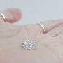 Sterling Silver 925 Cz Moon And Star Ear Stud Earrings, thumbnail 2 of 6