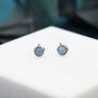 Sterling Silver Tiny Aquamarine Stud Earrings, thumbnail 6 of 12