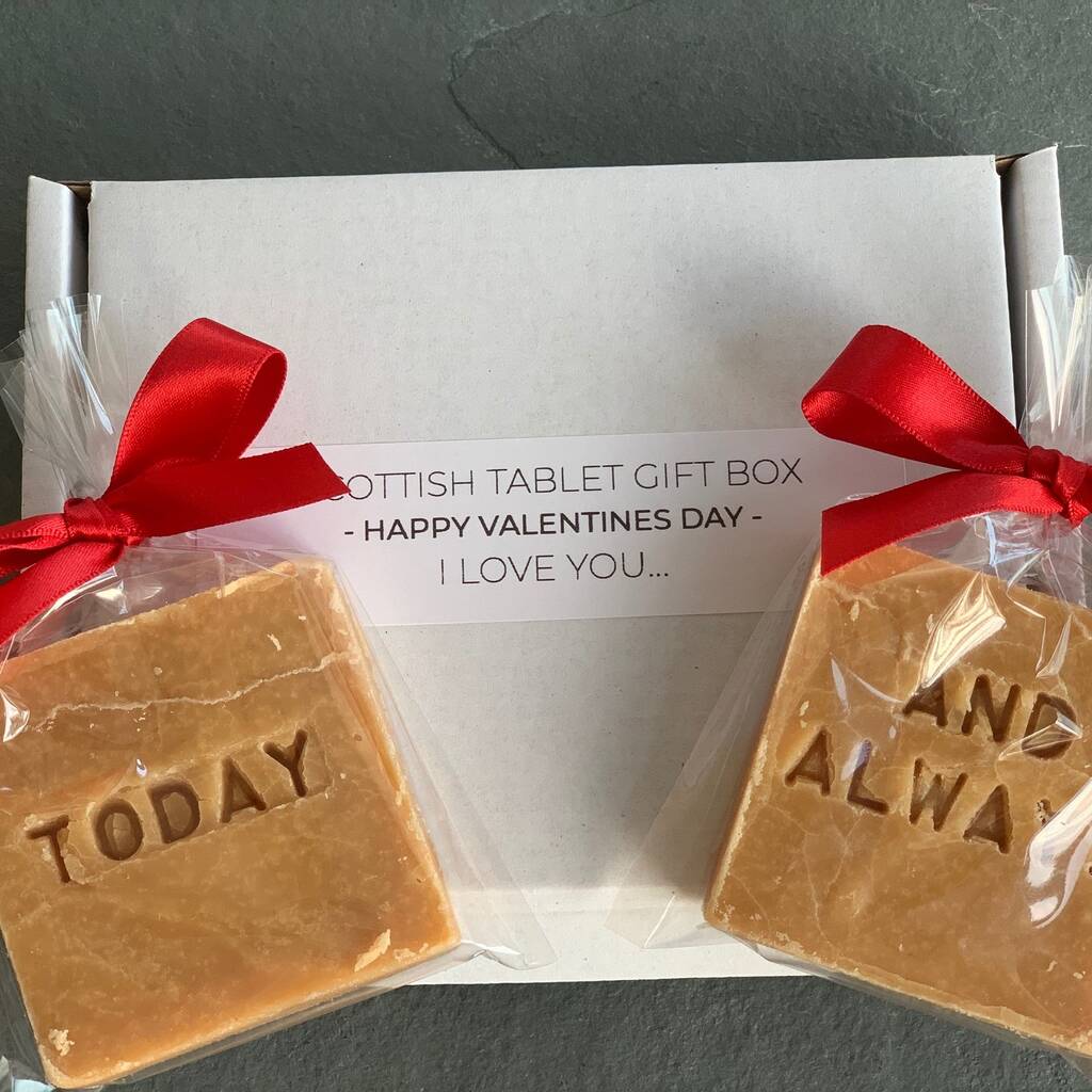 Valentines Day Scottish Tablet Gift Box By Phil Rao Studio Two