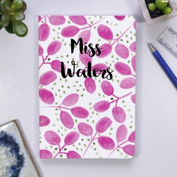 Personalised Teacher Notebook Thank You Gift, 7 of 8