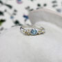 Dainty Blue Topaz Ring, thumbnail 1 of 7