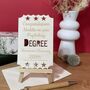 Personalised Degree Wooden Card, thumbnail 1 of 10
