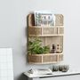 Double Rattan Wall Or Table Top Storage, thumbnail 2 of 3