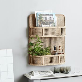 Double Rattan Wall Or Table Top Storage, 2 of 3