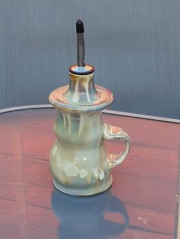 Handmade Porcelain Oil Or Vinegar Bottle, 5 of 5