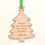 Personalised Wooden Tree Christmas Card, thumbnail 2 of 2