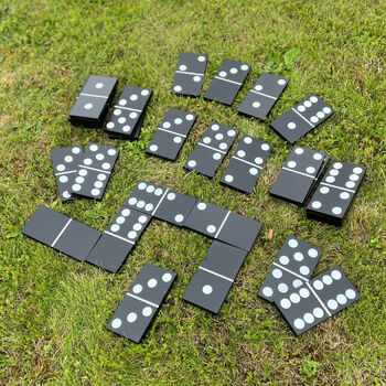 Solid Wood Giant Dominos Garden Game, 3 of 8
