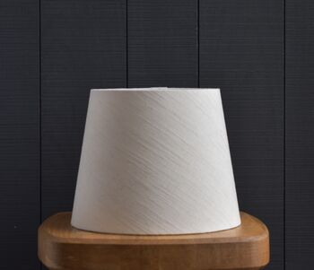 Dolly Blue Ticking Stripe Scrunchie Lampshade, 2 of 2