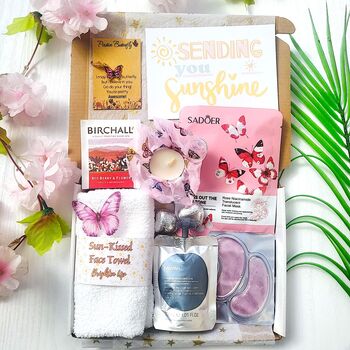 Sending Sunshine Hug In A Box Birthday Pamper Letterbox Gift For Her, 6 of 12