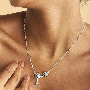 Star Gaze North Star Necklace Silver, 3 of 4