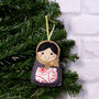 Handmade Christmas Decoration Fancy Russian Doll, thumbnail 3 of 4