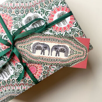Gift Wrapping Paper Elephants, 3 of 7