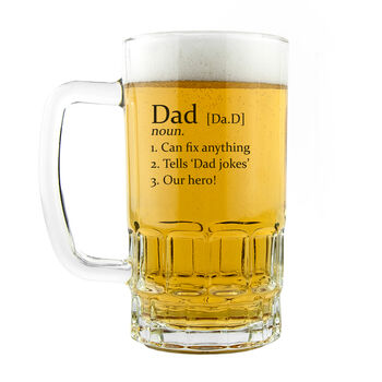 Personalised Definition Beer Glass Tankard, 4 of 5
