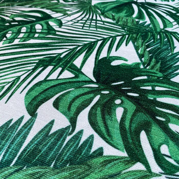 Tropical Eucalyptus Green Leaves Cushion Cover, 2 of 7