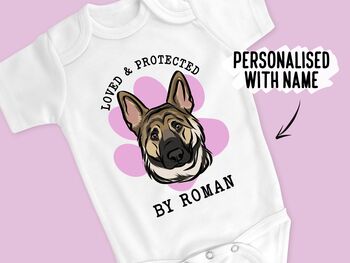 German Shepherd Baby Onesie, 2 of 6