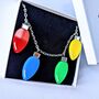 Christmas Lights Necklace On Acrylic And Silver Plated, thumbnail 1 of 9