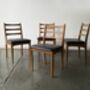 Four Mid Century 1970's Dining Chairs By Schreiber, thumbnail 6 of 10