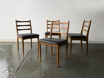 Four Mid Century 1970's Dining Chairs By Schreiber, 6 of 10