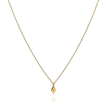Gold Vermeil Lucette Diamond Necklace, 2 of 5