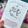 Zodiac Floral Star Constellation Keepsake Card, thumbnail 6 of 11