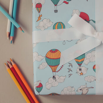Luxury Wrapping Paper 'Up And Away' Print, 2 of 7