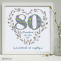 Personalised 70th, 80th, 90th Birthday Framed Print, thumbnail 6 of 12