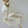 Embroidered Wedding Bouquet Ribbon, thumbnail 1 of 5